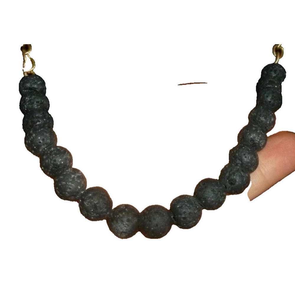Plunder Necklace Statement Black Porous Beads‎  Chunky Chain